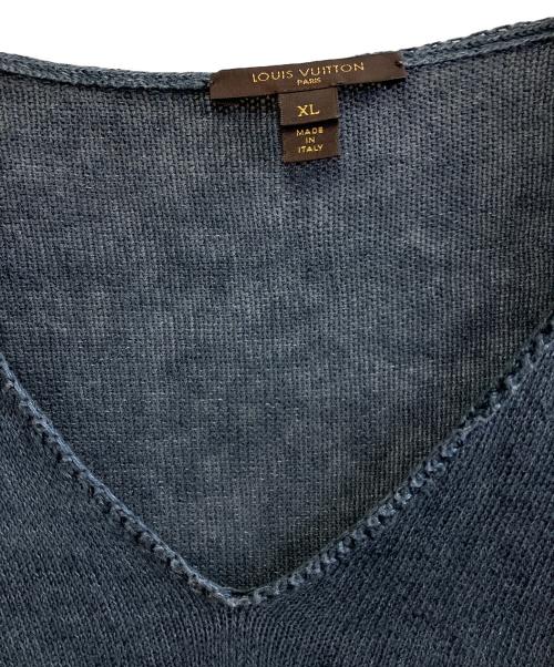 LOUIS VUITTON（ルイ ヴィトン）LOUIS VUITTON (ルイ ヴィトン) 薄手ニット ネイビー サイズ:XLの古着・服飾アイテム
