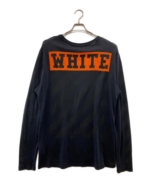 OFFWHITE（オフホワイト）OFFWHITE (オフホワイト) 長袖カットソー ブラック サイズ:Lの古着・服飾アイテム
