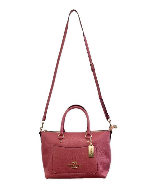 COACH（コーチ）COACH (コーチ) 2WAYショルダーバッグ ピンクの古着・服飾アイテム