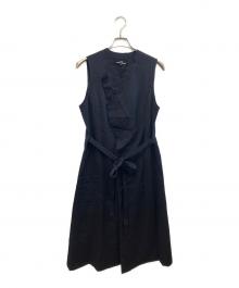 tricot COMME des GARCONS（トリココムデギャルソン）の古着「ノースリーブ・キャミソールワンピース」｜ネイビー