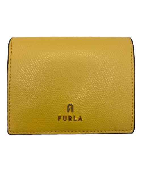 FURLA（フルラ）FURLA (フルラ) 2つ折り財布 イエローの古着・服飾アイテム