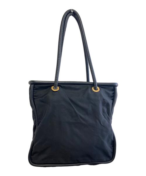 CELINE（セリーヌ）CELINE (セリーヌ) サークルロゴトートバッグ ブラックの古着・服飾アイテム
