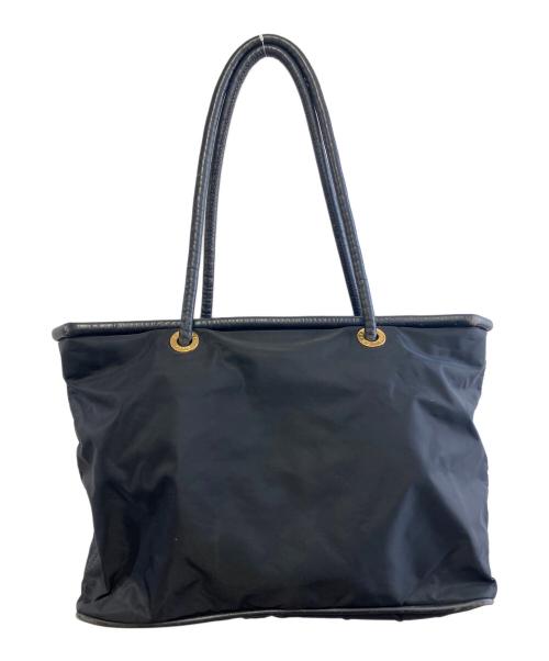 CELINE（セリーヌ）CELINE (セリーヌ) サークルロゴトートバッグ ブラックの古着・服飾アイテム