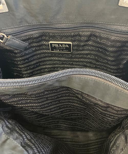 PRADA（プラダ）PRADA (プラダ) ナイロントートバッグ ブラックの古着・服飾アイテム