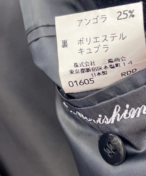 BURBERRY LONDON（バーバリーロンドン）BURBERRY LONDON (バーバリーロンドン) スタンドカラーウールコート ブラック サイズ:Lの古着・服飾アイテム