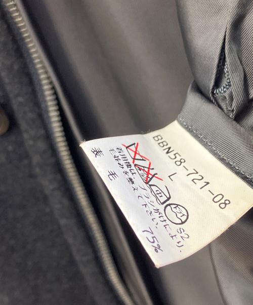BURBERRY LONDON（バーバリーロンドン）BURBERRY LONDON (バーバリーロンドン) スタンドカラーウールコート ブラック サイズ:Lの古着・服飾アイテム