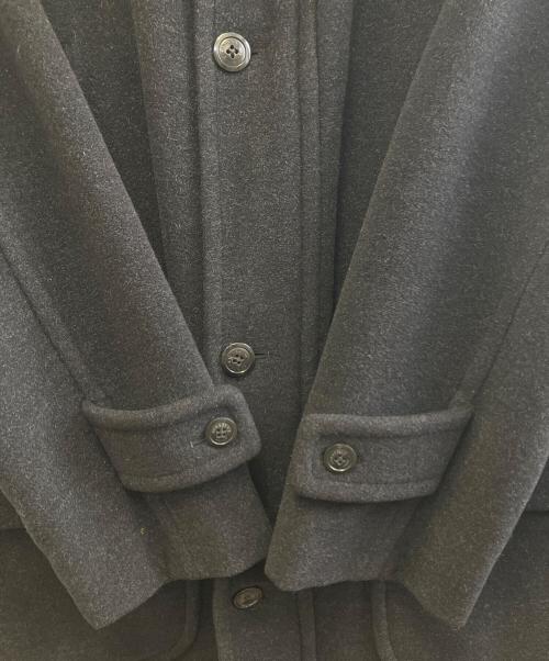 BURBERRY LONDON（バーバリーロンドン）BURBERRY LONDON (バーバリーロンドン) スタンドカラーウールコート ブラック サイズ:Lの古着・服飾アイテム