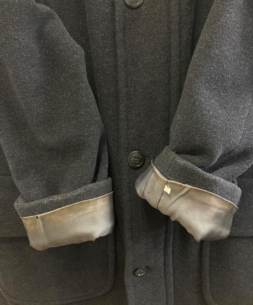BURBERRY LONDON（バーバリーロンドン）BURBERRY LONDON (バーバリーロンドン) スタンドカラーウールコート ブラック サイズ:Lの古着・服飾アイテム