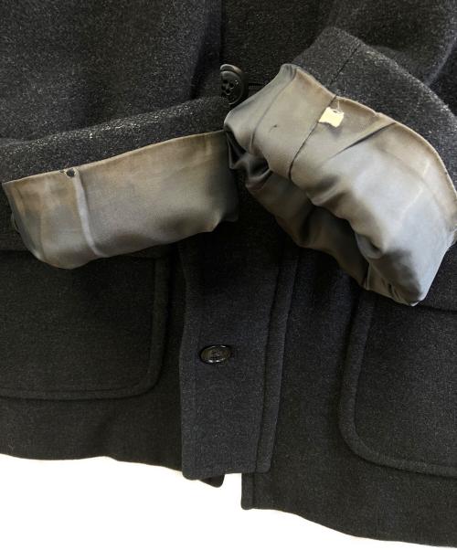 BURBERRY LONDON（バーバリーロンドン）BURBERRY LONDON (バーバリーロンドン) スタンドカラーウールコート ブラック サイズ:Lの古着・服飾アイテム