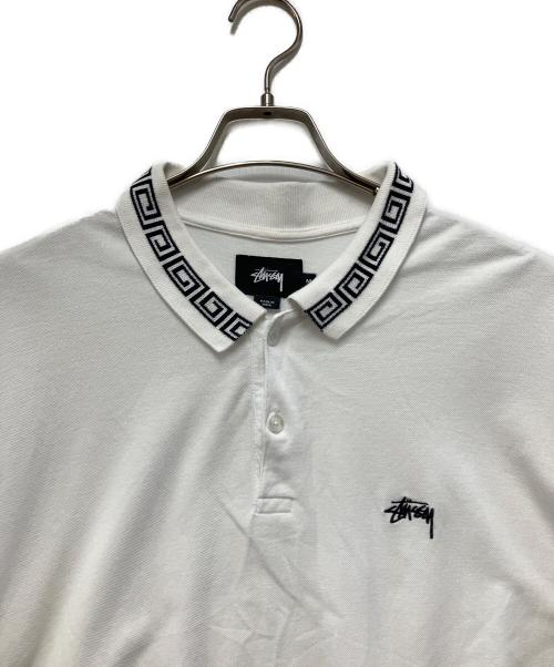stussy（ステューシー）stussy (ステューシー) ポロシャツ ホワイト サイズ:Mの古着・服飾アイテム