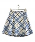 BURBERRY BLUE LABELバーバリー ブルー レーベル）の古着「スカート」｜ブルー×ホワイト