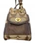 中古・古着 COACH (コーチ) 2WAYボストンバッグ ベージュ×ブラウン：20000円