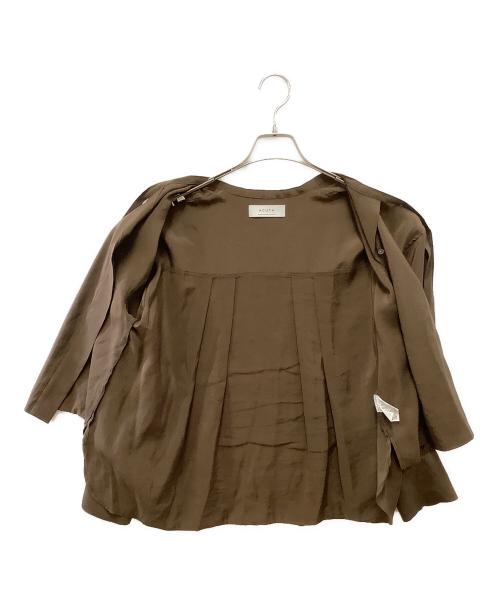 Acuta（アクータ）Acuta (アクータ) 長袖ブラウス ブラウン サイズ:Fの古着・服飾アイテム