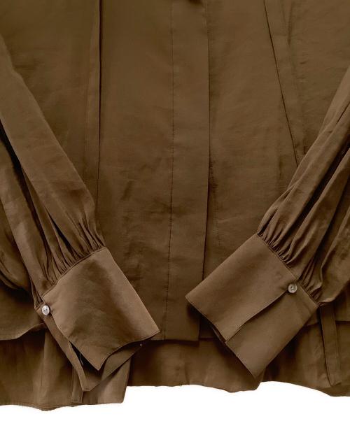 Acuta（アクータ）Acuta (アクータ) 長袖ブラウス ブラウン サイズ:Fの古着・服飾アイテム