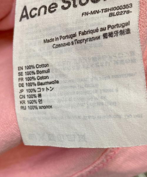 Acne studios（アクネ ストゥディオズ）Acne studios (アクネ ストゥディオズ) 半袖カットソー ピンク サイズ:Sの古着・服飾アイテム