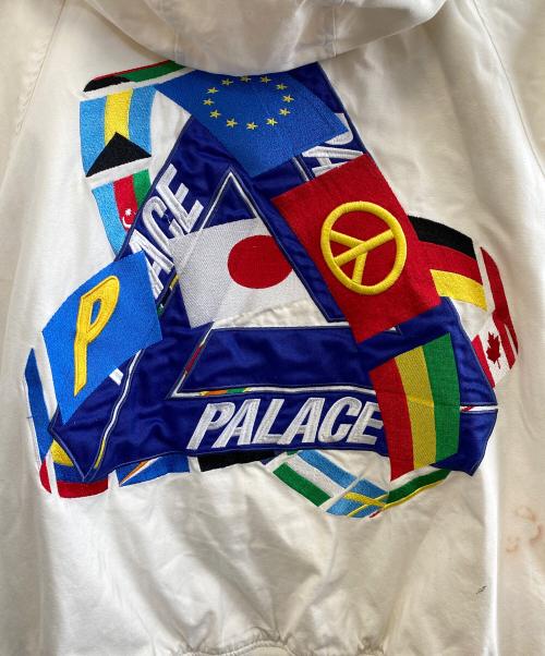 PALACE（パレス）PALACE (パレス) フーデッドジャケット ホワイト サイズ:Mの古着・服飾アイテム