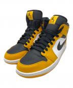 NIKEナイキ）の古着「ミッドカットスニーカー」｜オレンジ×ホワイト