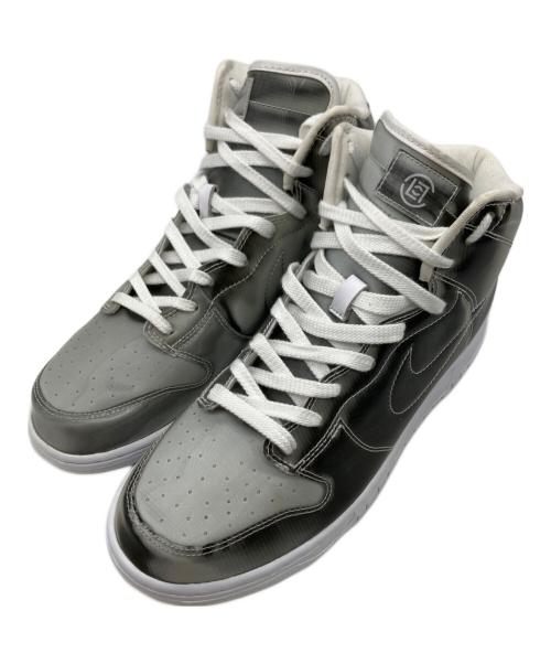 NIKE（ナイキ）NIKE (ナイキ) CLOT (クロット) ハイカットスニーカー シルバー サイズ:27.5の古着・服飾アイテム