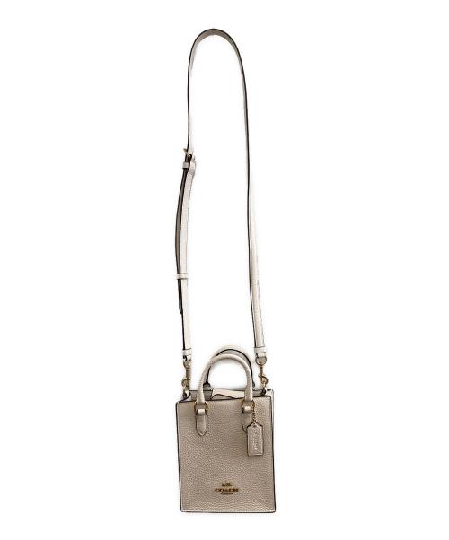 COACH（コーチ）COACH (コーチ) ショルダーバッグ アイボリーの古着・服飾アイテム