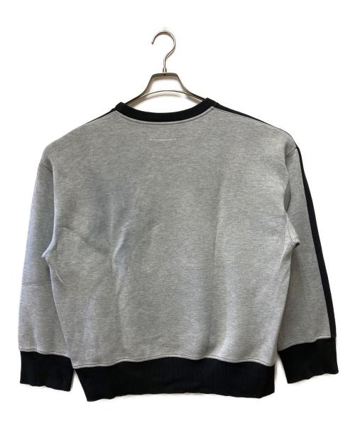 MM6 Maison Margiela（エムエムシックスメゾンマルジェラ）MM6 Maison Margiela (エムエムシックスメゾンマルジェラ) スウェット ブラック×グレー サイズ:Sの古着・服飾アイテム
