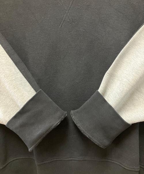 MM6 Maison Margiela（エムエムシックスメゾンマルジェラ）MM6 Maison Margiela (エムエムシックスメゾンマルジェラ) スウェット ブラック×グレー サイズ:Sの古着・服飾アイテム