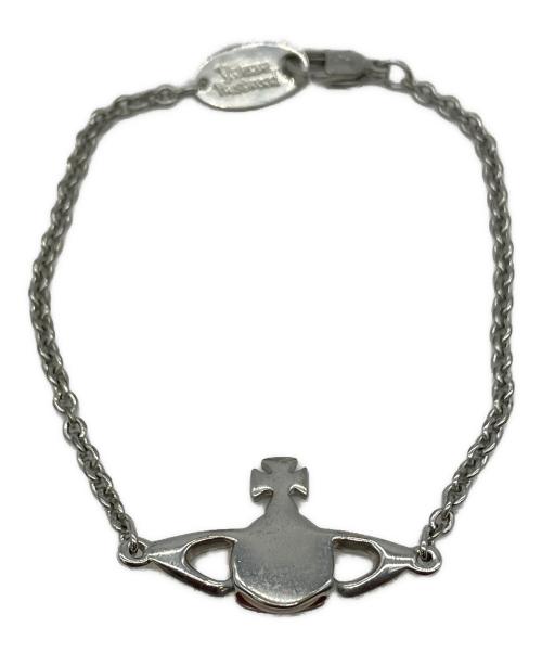 Vivienne Westwood（ヴィヴィアンウエストウッド）Vivienne Westwood (ヴィヴィアンウエストウッド) ブレスレット シルバー×ピンクの古着・服飾アイテム