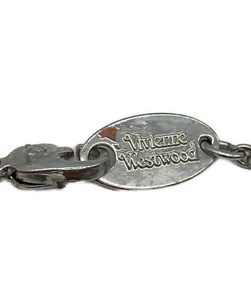 Vivienne Westwood（ヴィヴィアンウエストウッド）Vivienne Westwood (ヴィヴィアンウエストウッド) ブレスレット シルバー×ピンクの古着・服飾アイテム