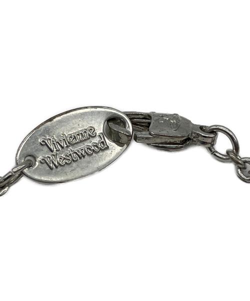 Vivienne Westwood（ヴィヴィアンウエストウッド）Vivienne Westwood (ヴィヴィアンウエストウッド) ブレスレット シルバー×ピンクの古着・服飾アイテム