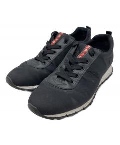 中古・古着通販】PRADA (プラダ) ナイロンスニーカー ブラック サイズ