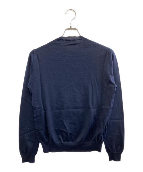 PRADA（プラダ）PRADA (プラダ) 薄手ニット ネイビー サイズ:44の古着・服飾アイテム