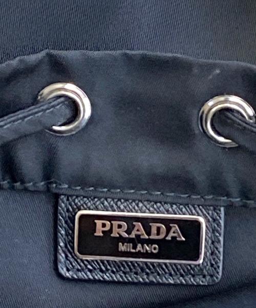 PRADA（プラダ）PRADA (プラダ) ナイロン巾着ポーチ ブラックの古着・服飾アイテム