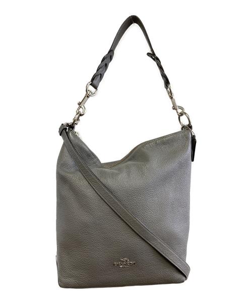 COACH（コーチ）COACH (コーチ) 2WAYショルダーバッグ グレーの古着・服飾アイテム