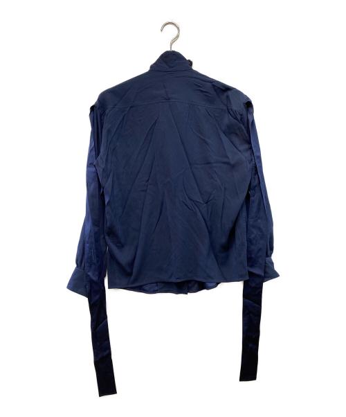 CELINE（セリーヌ）CELINE (セリーヌ) 長袖カットソー ネイビー サイズ:34の古着・服飾アイテム