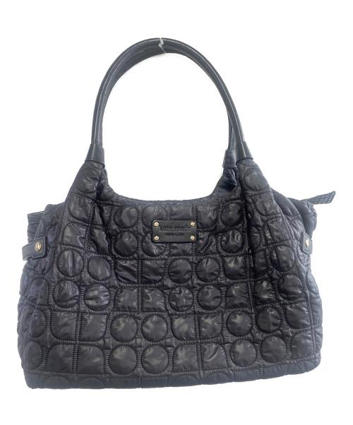 Kate Spade（ケイトスペード）Kate Spade (ケイトスペード) キルティングトートバッグ ブラックの古着・服飾アイテム