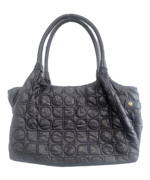 Kate Spade（ケイトスペード）Kate Spade (ケイトスペード) キルティングトートバッグ ブラックの古着・服飾アイテム
