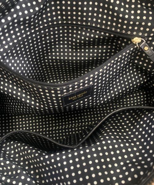 Kate Spade（ケイトスペード）Kate Spade (ケイトスペード) キルティングトートバッグ ブラックの古着・服飾アイテム