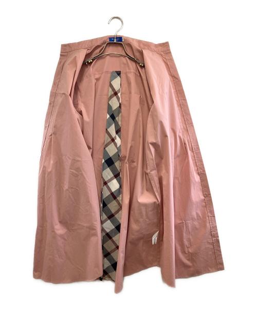 BLUE LABEL CRESTBRIDGE（ブルーレーベルクレストブリッジ）BLUE LABEL CRESTBRIDGE (ブルーレーベルクレストブリッジ) 長袖ワンピース ピンクベージュ サイズ:38 未使用品の古着・服飾アイテム