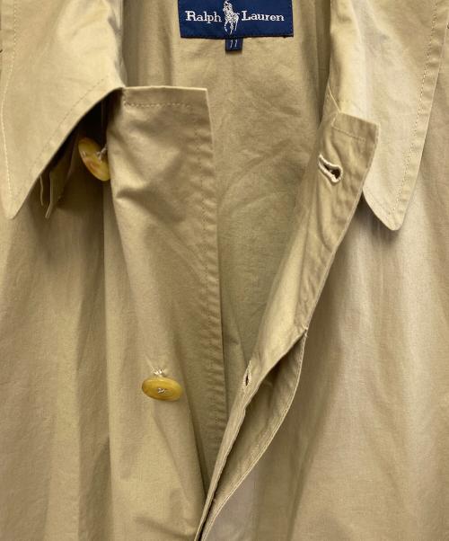 RALPH LAUREN（ラルフローレン）RALPH LAUREN (ラルフローレン) 比翼ステンカラーコート ベージュ サイズ:11の古着・服飾アイテム