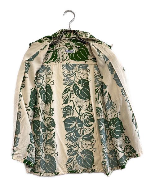 Sun Surf（サンサーフ）Sun Surf (サンサーフ) 半袖シャツ グリーン×ベージュ サイズ:Sの古着・服飾アイテム