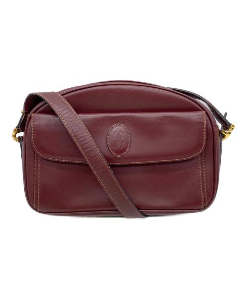 Cartier（カルティエ）Cartier (カルティエ) ショルダーバッグ ボルドーの古着・服飾アイテム