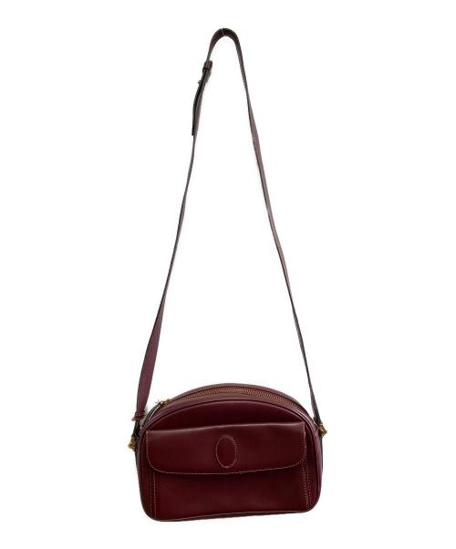 Cartier（カルティエ）Cartier (カルティエ) ショルダーバッグ ボルドーの古着・服飾アイテム