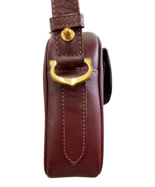 Cartier（カルティエ）Cartier (カルティエ) ショルダーバッグ ボルドーの古着・服飾アイテム