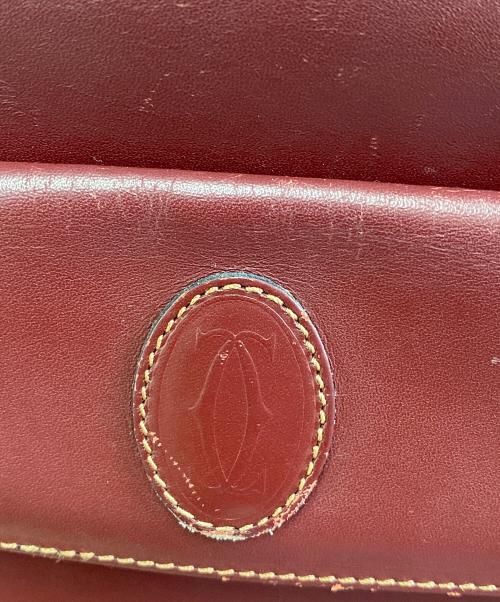 Cartier（カルティエ）Cartier (カルティエ) ショルダーバッグ ボルドーの古着・服飾アイテム
