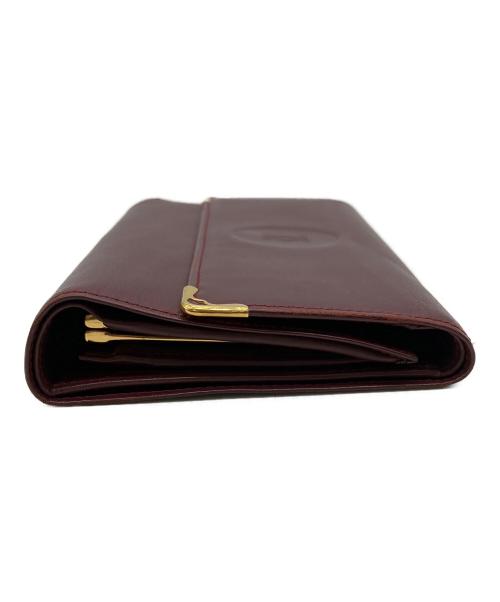 Cartier（カルティエ）Cartier (カルティエ) 3つ折り財布 ボルドーの古着・服飾アイテム