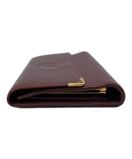 Cartier（カルティエ）Cartier (カルティエ) 3つ折り財布 ボルドーの古着・服飾アイテム
