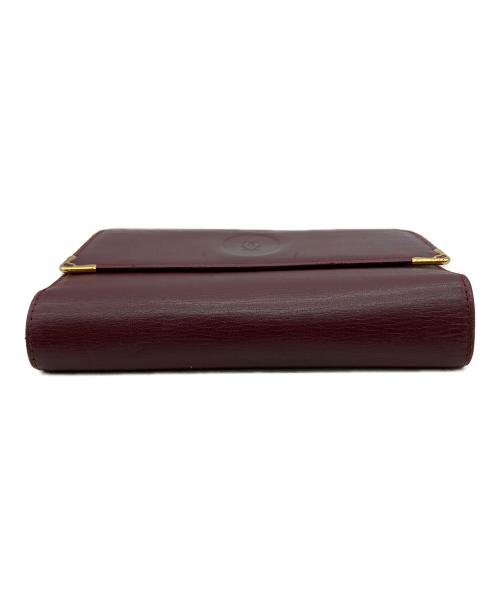 Cartier（カルティエ）Cartier (カルティエ) 3つ折り財布 ボルドーの古着・服飾アイテム