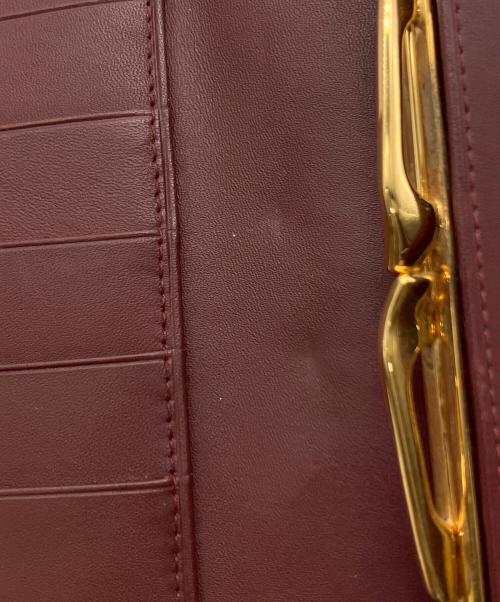Cartier（カルティエ）Cartier (カルティエ) 3つ折り財布 ボルドーの古着・服飾アイテム