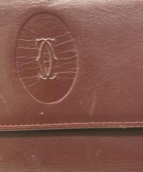 Cartier（カルティエ）Cartier (カルティエ) 3つ折り財布 ボルドーの古着・服飾アイテム