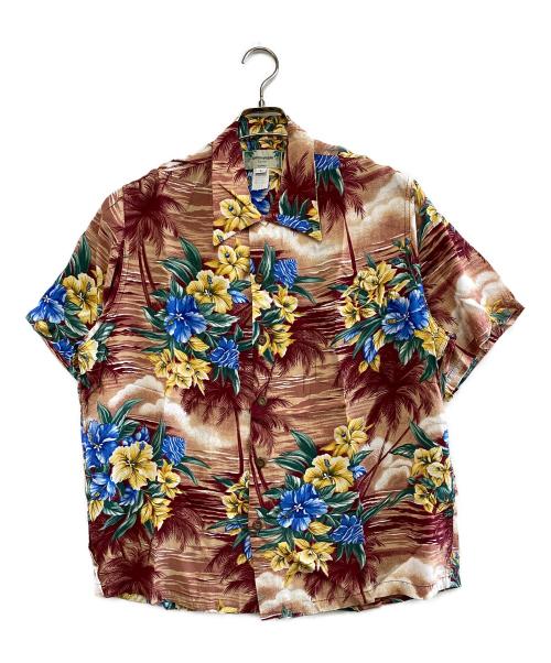 KAMEHAMEHA（カメハメハ）KAMEHAMEHA (カメハメハ) アロハシャツ ブラウン サイズ:Lの古着・服飾アイテム