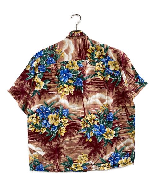 KAMEHAMEHA（カメハメハ）KAMEHAMEHA (カメハメハ) アロハシャツ ブラウン サイズ:Lの古着・服飾アイテム